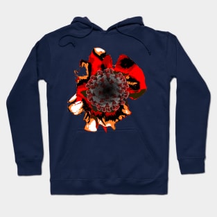 black flower Hoodie